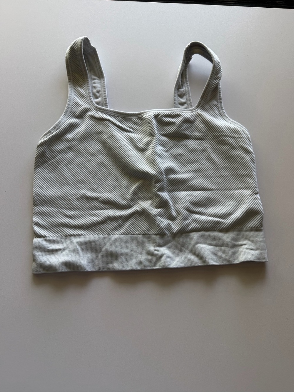 all in motion Light Gray Ribbed Seamless Sports Bra Tank